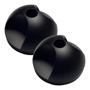 2 Centreurs Aluminium Noir pour Singles 45tours