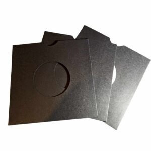 50 Pochettes Kraft Colorées Noire pour disques 45T (7") (300gr/M2)