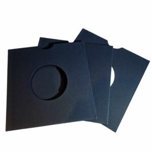 50 Pochettes Kraft Colorées Bleu pour disques 45T (7") (300gr/M2)